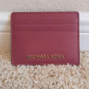 Michael Kors Pebbled Leather Card Case